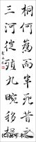 漢字臨書条幅２行行書『枯樹賦５』 