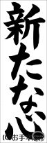 埼玉判書きぞめ『新たな心』小５課題 
