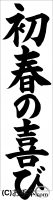千葉判書き初め『初春の喜び』中２楷書 