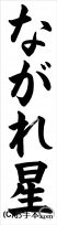 書き初め『ながれ星』 
