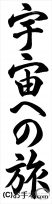 書き初め『宇宙への旅（行書）』 